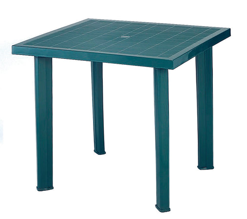 Tavolo Da Giardino Fiocco Verde Cm.80X75X72H. Cm.80X75X72H. Peso Kg.6,2