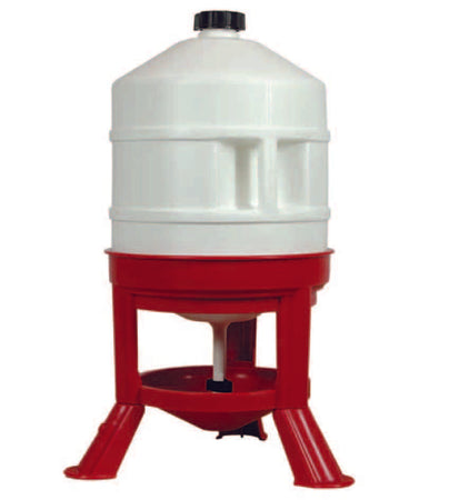 Abbeveratoio Con Serbatoio In Plastica Su Treppiedi Lt.30 Di Capienza Ø Cm.31X72H. Novital