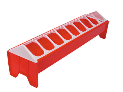 Mangiatoia Abbeveratoio A Barretta Per Polli- - Cm.50X13X13H. - 4 Pezzi Novital