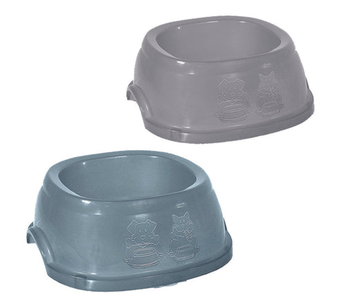 Ciotola In Plastica Per Animali Domestici- - Cm.22Xx22X8H. - Lt.1 - 6 Pezzi Stefanplast