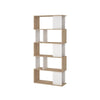 KIT LIBRERIA SCAFFALE 10 VANI MODERNO 80X29X173 CM NERO LEGNO ARREDO UFFICIO