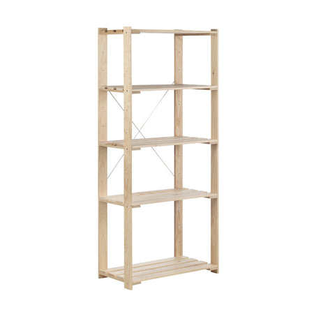 Scaffale In Pino Nova 5 Rip. Cm 76,5X38,5X174,5 H- 1,0 Pz