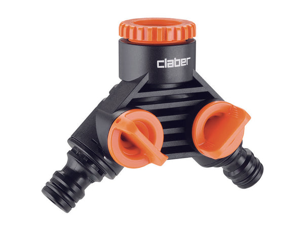 Presa A 2 Vie Con Rubinetti Di Regolazione Sfuso 8598 Claber