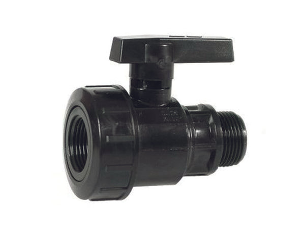 Valvola Sfera Filettata Maschio/Femmina Con Ghiera In Polipropilene- - Mf 1 - 5 Pezzi