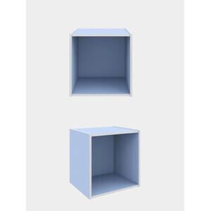 CUBO MENSOLA DA PARETE MURO CM.35X35X29 MODERNO SCANDI UFFICIO CAMERA