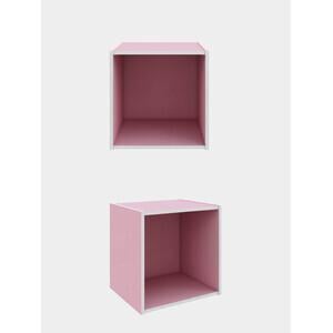 CUBO MENSOLA DA PARETE MURO CM.35X35X29 MODERNO SCANDI UFFICIO CAMERA