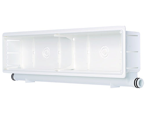 Vaschetta Incasso Doppio Scarico Condensa Per Condizionatori 430X108X65 Mm Vecam-Co S.P.A