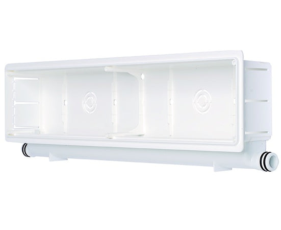 Vaschetta Incasso Doppio Scarico Condensa Per Condizionatori 430X108X65 Mm Vecam-Co S.P.A