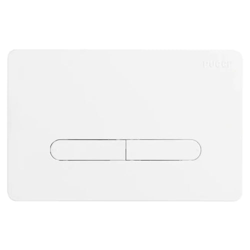 Placca 2 Tasti Modello Eco Tratto Bianca Pucciplast Srl