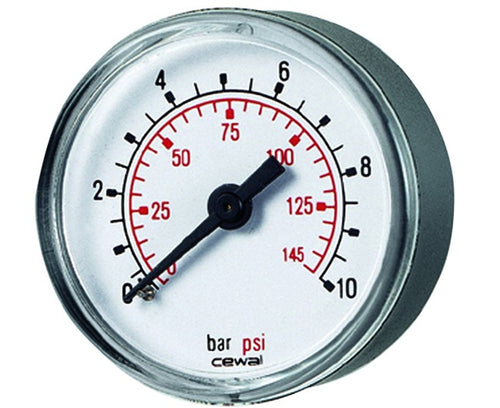 Manometro Attacco Posteriore 1/4 0-10 Bar Watts Industries Italia S.R.L.