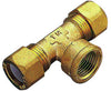 Raccordo A T Femmina Con Ogiva In Ptfe Per Tubo Rame Modello 1200 1/2 Ø12 Tiemme Raccorderie Spa