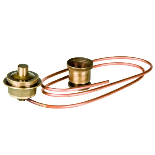 Pulsante Per Cassetta Alta In Ceramica In Ottone Colorato Bronzato Porta & Bini Rubinetterie Snc