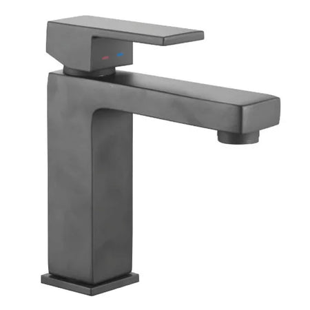 Rubinetto Miscelatore Monocomando Per Lavabo Nero Opaco Serie Green 2.0 Nero Opaco Idroweb