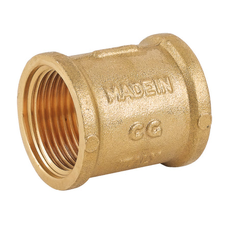 Raccordo Diritto Intermedio Femmina/Femmina In Ottone Giallo Serie 1500 1/2 Tiemme Raccorderie Spa