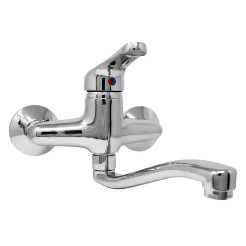 Rubinetto Miscelatore Monocomando Per Lavello A Parete Serie Pegaso Cromato 1/2 Rubinetteria Paffoni Spa