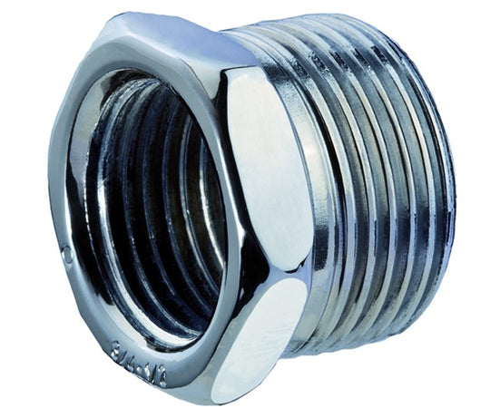 Raccordo Diritto Ridotto Maschio Femmina In Acciaio Zincato 1X1/2 Idroweb