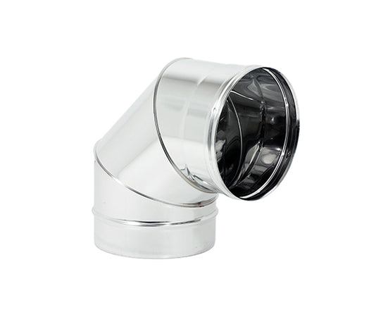 Curva 90 ° Monoparete Acciaio Inox Aisi 304 Ee ¸80 Sp 05 Mm Europrofil Srl