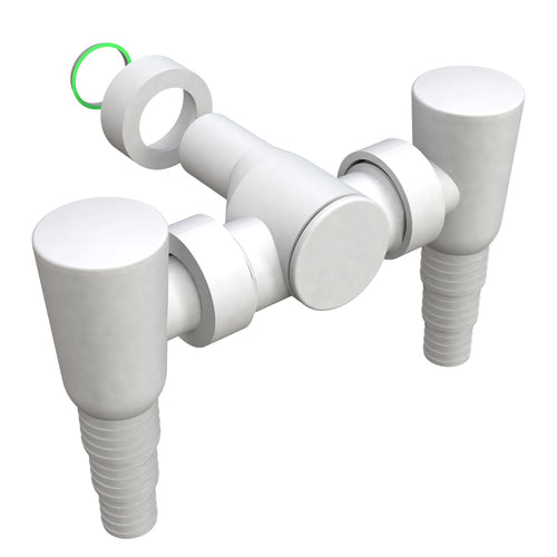 Sifone Doppio Attacco Di Scarico In Abs Per Lavatrice/Asciugatrice 1 Bonomini S.R.L.