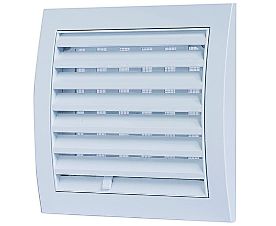 Griglia Quadra Con Rete In Abs Bianca 190X190 Mm - Imbocco Ø150 Vecam-Co S.P.A