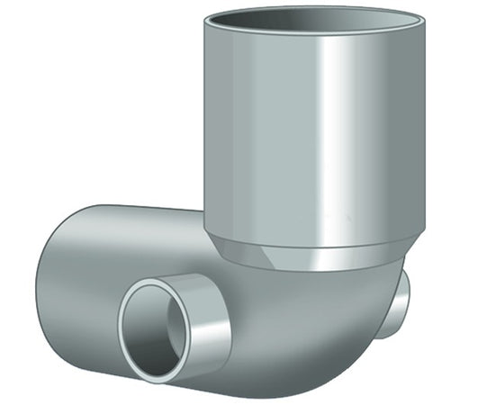 Curva Wc Con 2 Attacchi Laterali Ø 100X40X40 Idroweb