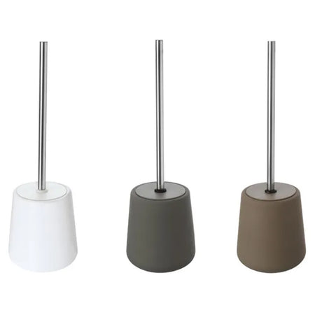 Portascopino In Ceramica Modello Sidney Dim. Cm(Lxpxh):Ø10,8Xø10,8X39 Bianco Brand Srl