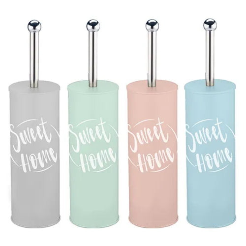 Portascopino D'Appoggio In Alluminio Modello Sweet Home Shabby Cm.9,5X9,5X38,5 Colori Assortiti Idroweb