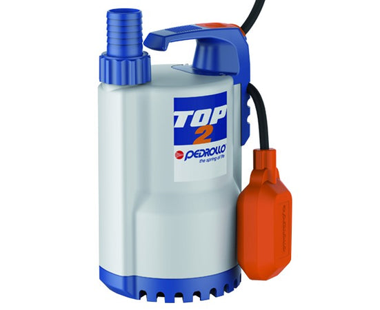 Elettropompa Sommergibile Per Acque Chiare Hp 0,50 Kw 0,37 230V Top2 Pedrollo