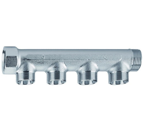 Collettore Lineare In Ottone Per Riscaldamento Maschio Femmina 3/4X 4 Vie Arteclima S.R.L.