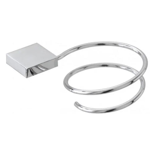 Portasciugacapelli In Acciaio Cromato Modello Futura Dim. Cm (Lxp):15X9 Cromo Brand Srl