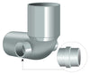 Curva Wc Con 2 Attacchi Laterali Ad Innesto Ø100X40X40 Idroweb