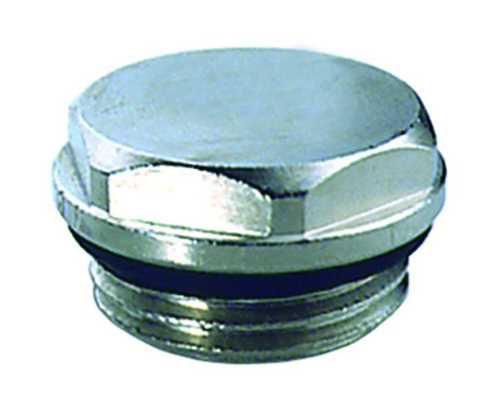 Tappo Maschio In Ottone Cromato Per Chiusura Collettori 1/2 Far Rubinetterie