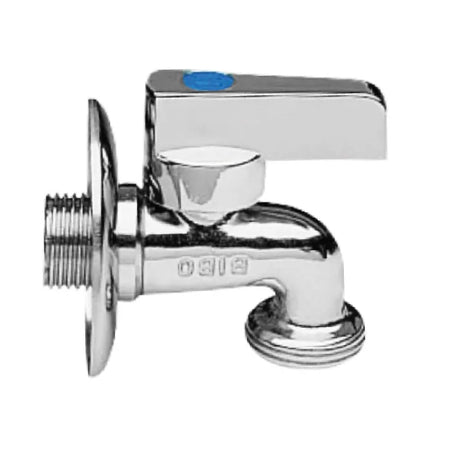 Rubinetto Mignon Lavatrice A Sfera Con Rosone In Ottone Cromato 1/2 X 3/4 Enolgas Bonomi Spa