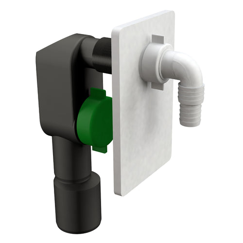 Sifone Ad Incasso Per Lavatrice In Pehd Con Placca Pvc Bianca Modello Criollo Ø50 Bonomini S.R.L.