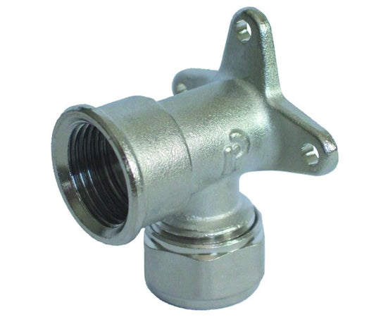 Raccordo Curvo Femmina Flangiato Per Tubo Multistrato Completo Di Kit 1/2 Ø20 Pettinaroli