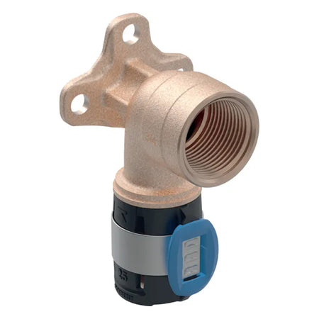 Gomito Di Allacciamento 90? Flowfit Con Base Filetto Corto Femmina Per Multistrato A Pressare H36 Mm 1/2 ?20 Mm - Femmina - Attacco Corto Geberit