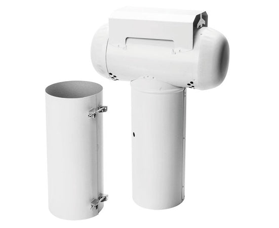 Esalatore A Tee Telescopico Smaltato Bianco Ø130 Lu.P.S. S.R.L.