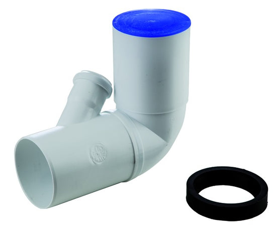 Curva Wc Prolungata Ad Innesto In Pp Con Attacco Orientabile Serie Ed Tech Ø90/50 Wavin Italia S.P.A.