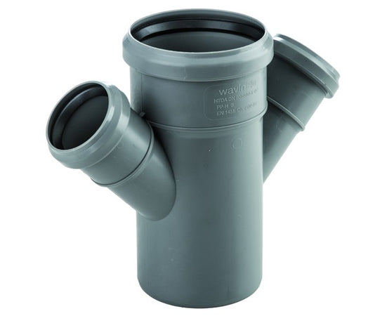 Braga Ridotta Doppia 45 ° Ad Innesto In Pp Con Guarnizione Serie Ed Tech Ee ¸90/40/40 Wavin Italia S.P.A.