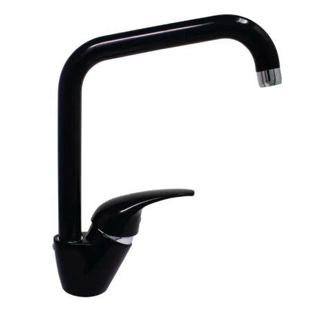 Rubinetto Miscelatore Monocomando Per Lavello Serie Pegaso Nero Lucido 3/8 Rubinetteria Paffoni Spa