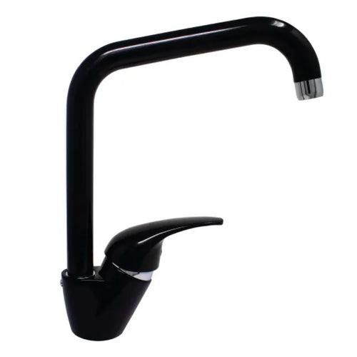 Rubinetto Miscelatore Monocomando Per Lavello Serie Pegaso Nero Lucido 3/8 Rubinetteria Paffoni Spa