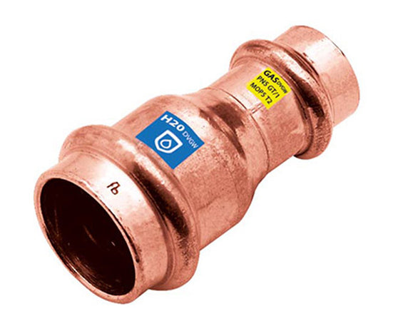 Raccordo Ridotto Rame A Pressare Femmina Femmina Serie Frabopress Kombi Ø22X15 Fra-Bo Spa