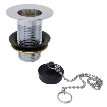 Piletta Per Lavabo In Ottone Cromata Senza Troppo Pieno 1 Angeletti