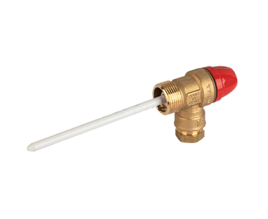 Valvola Di Sicurezza Combinata Temperatura E Pressione Per Impianti Solari 1/2 X Ø15 - 6Bar Tiemme Raccorderie Spa