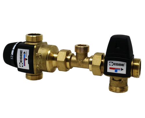 Kit Per Integrazione Solare Termico 3/4 - Taratura Dev. Regolabile Da 42 ° A 52 °C Esbe Srl