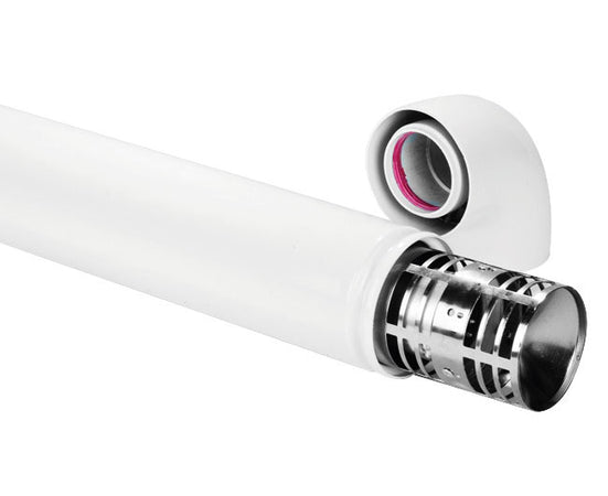 Kit Fumi Con Tubo E Curva Coassiale Ø60/100 Pucci Srl