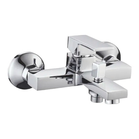 Rubinetto Miscelatore Monocomando Vasca Esterno Con Doccia Serie Green 2.0 C/Attacco Duplex E Flessibile 1,5Mt