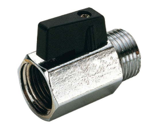 Valvola Arresto A Sfera Mignon In Ottone Con Leva Maschio Femmina 3/8 Tiemme Raccorderie Spa