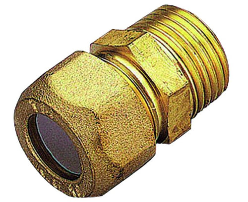 Raccordo Diritto Maschio Con Ogiva In Ptfe Per Tubo Rame Modello 1200 3/4 Ø22 Tiemme Raccorderie Spa