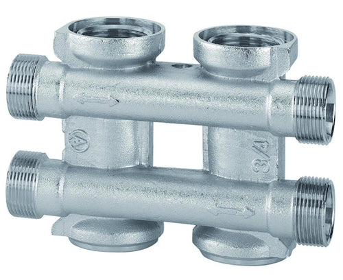 Collettore Complanare In Ottone Per Riscaldamento 3/4 2X2 Arteclima S.R.L.