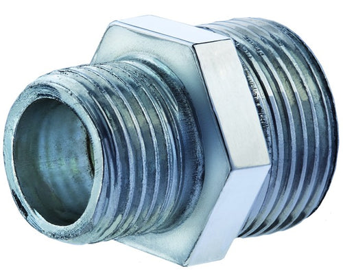Raccordo Diritto Ridotto Maschio Maschio In Acciaio Zincato 1X1/2 Idroweb